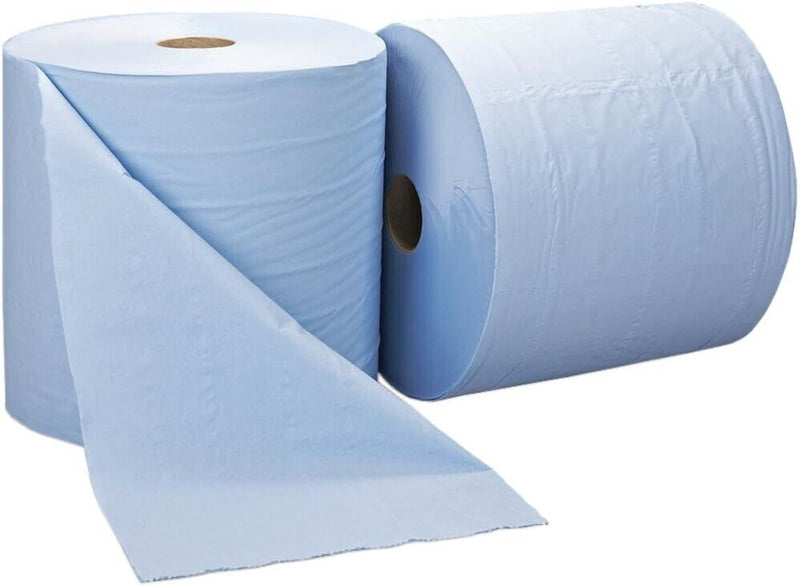 Janit-X Eco 100% Recycled XL Wiper Rolls Rolls Blue 2 x 400m x 280mm