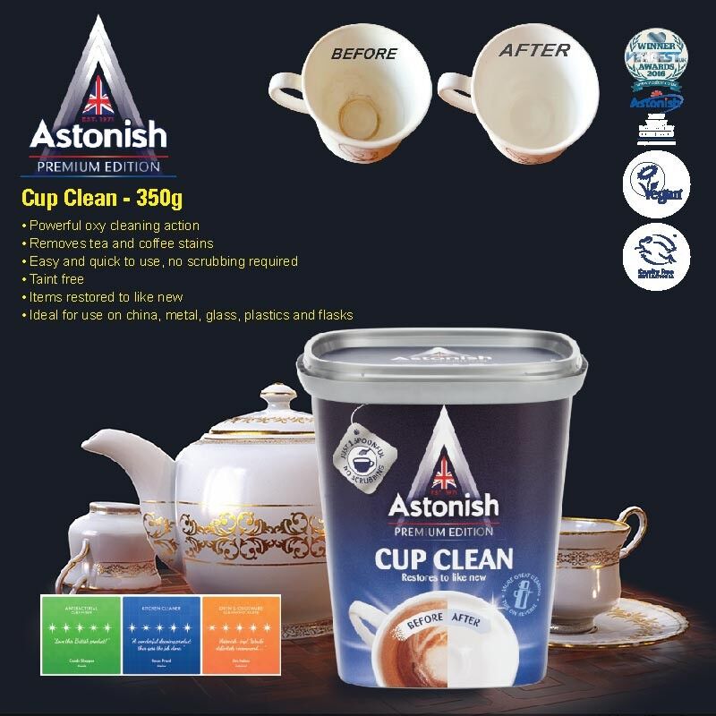 Astonish NEW ! Specialist Clean & Revive Tea & Coffee Stain Remover 350g.