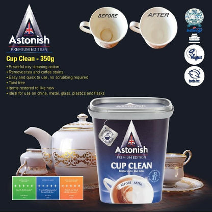 Astonish NEW ! Specialist Clean & Revive Tea & Coffee Stain Remover 350g.