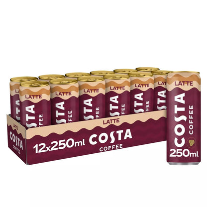 Costa Coffee Latte Iced Coffee 12x250ml