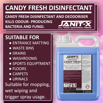 Janit-X Professional Candy Fresh  Disinfectant & Deodoriser 5L Concentrate upto 30:1