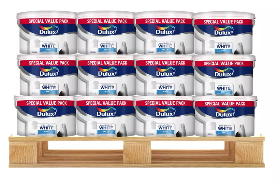 Dulux Matt Paint, 6 L - Pure Brilliant White