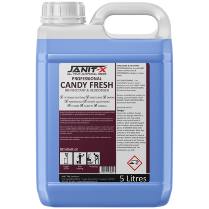 Janit-X Professional Candy Fresh  Disinfectant & Deodoriser 5L Concentrate upto 30:1