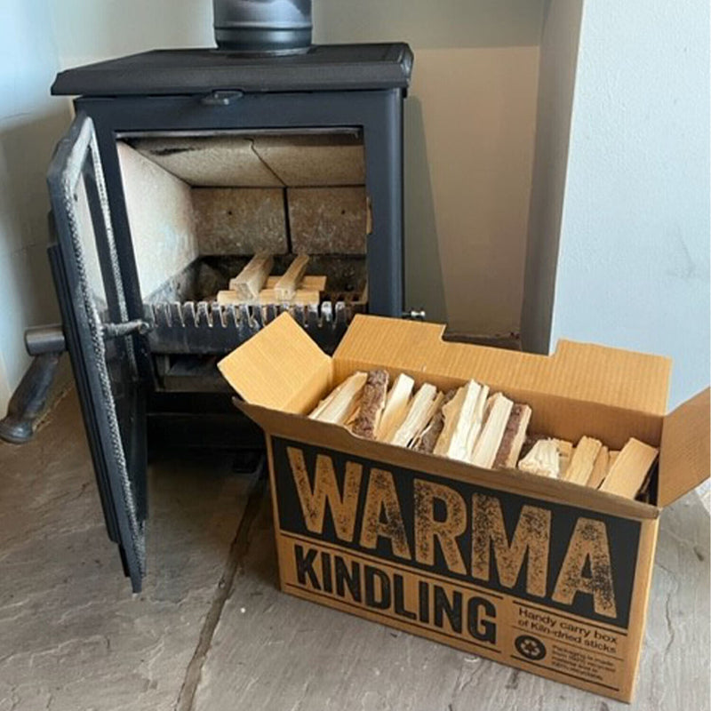 Warma Premium Kindling Sticks Kiln Dried Wood Box Recycled Packaging 3.5kg