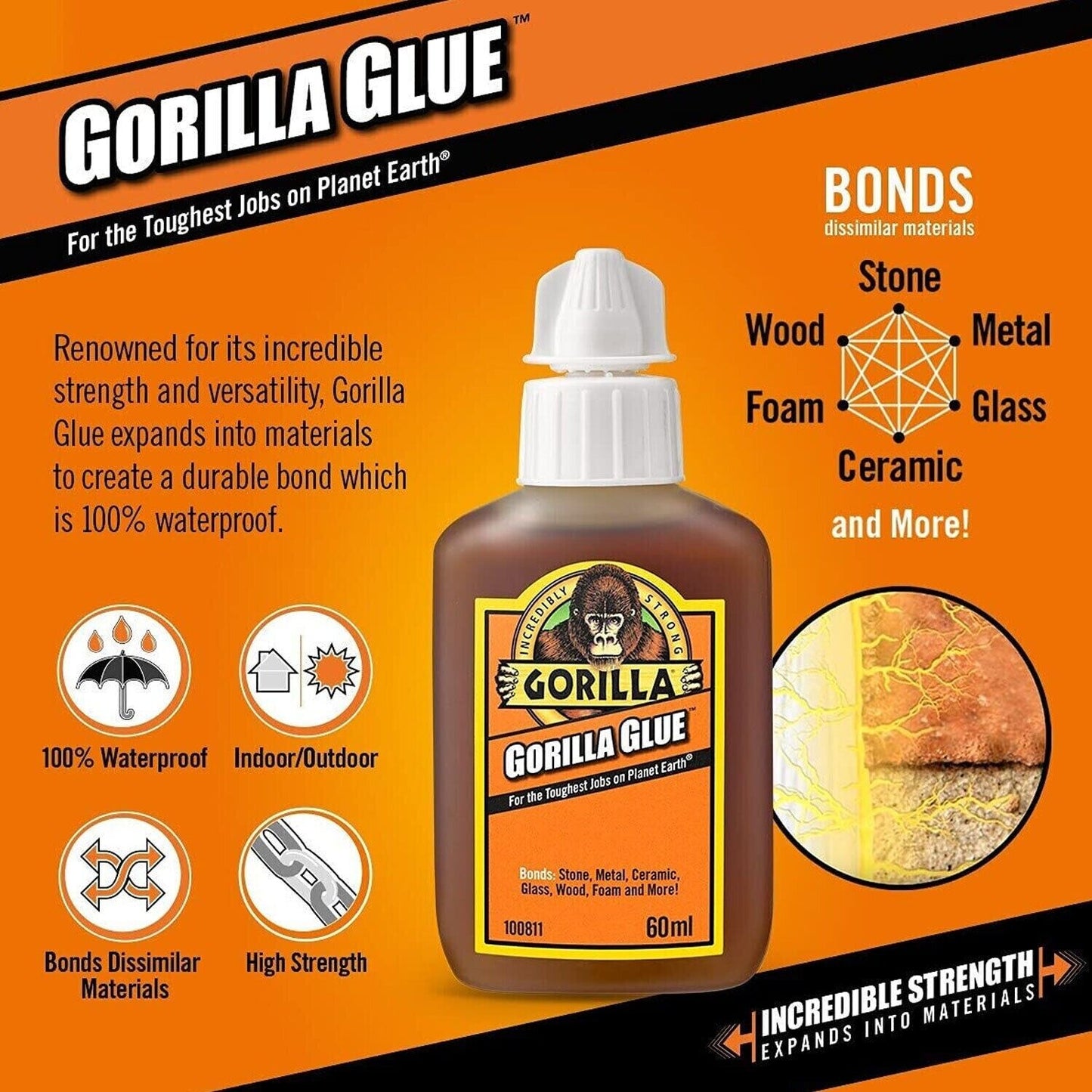 Gorilla Epoxy Glue 60ml