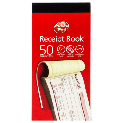 Pukka Receipt 69x140mm Duplicate Book