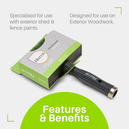 Harris Seriously Good Shed & Fence Woodwork Paint Brush, 5"