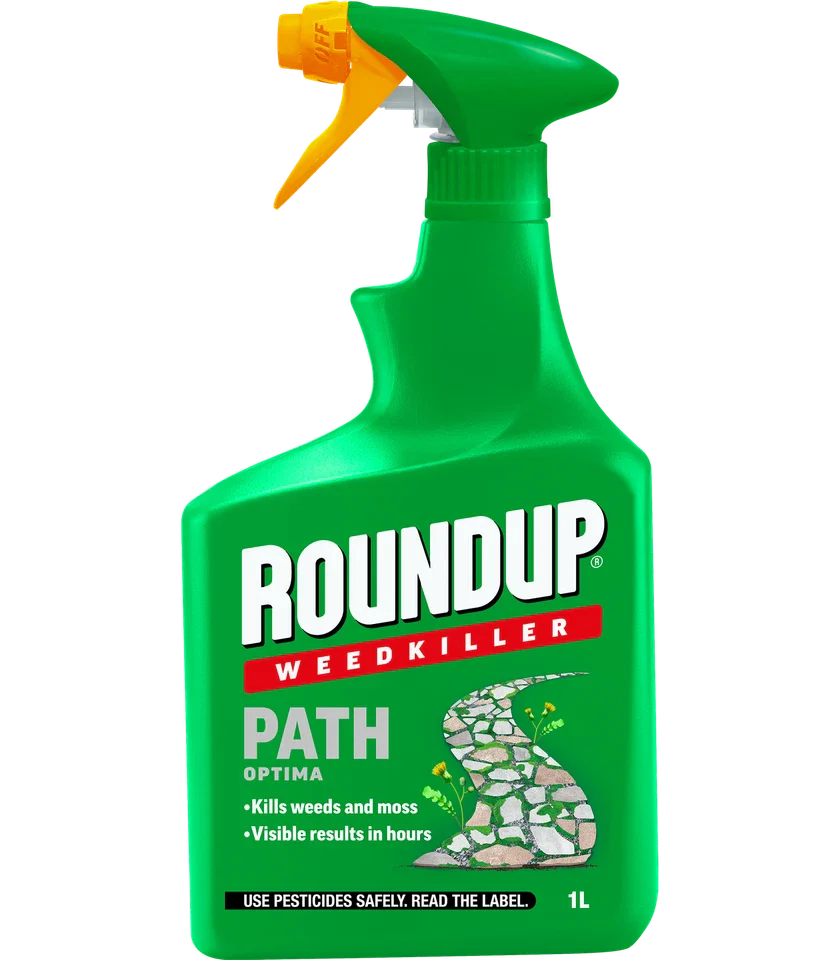 Roundup Optima Path Weed Killer | Fast Acting | Kills to the Root | 1 Litre Spray