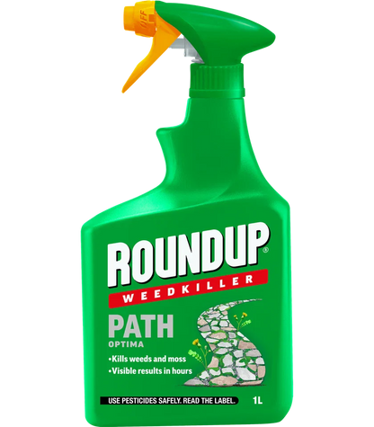 Roundup Optima Path Weed Killer | Fast Acting | Kills to the Root | 1 Litre Spray