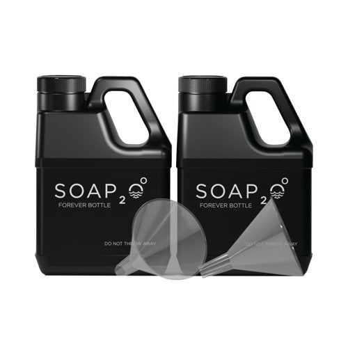 Soap2o Forever Bottles with Funnels 4 Litres Pack of 2 S2O4LFBX2