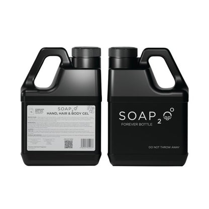 Soap2o Forever Bottles with Funnels 4 Litres Pack of 2 S2O4LFBX2