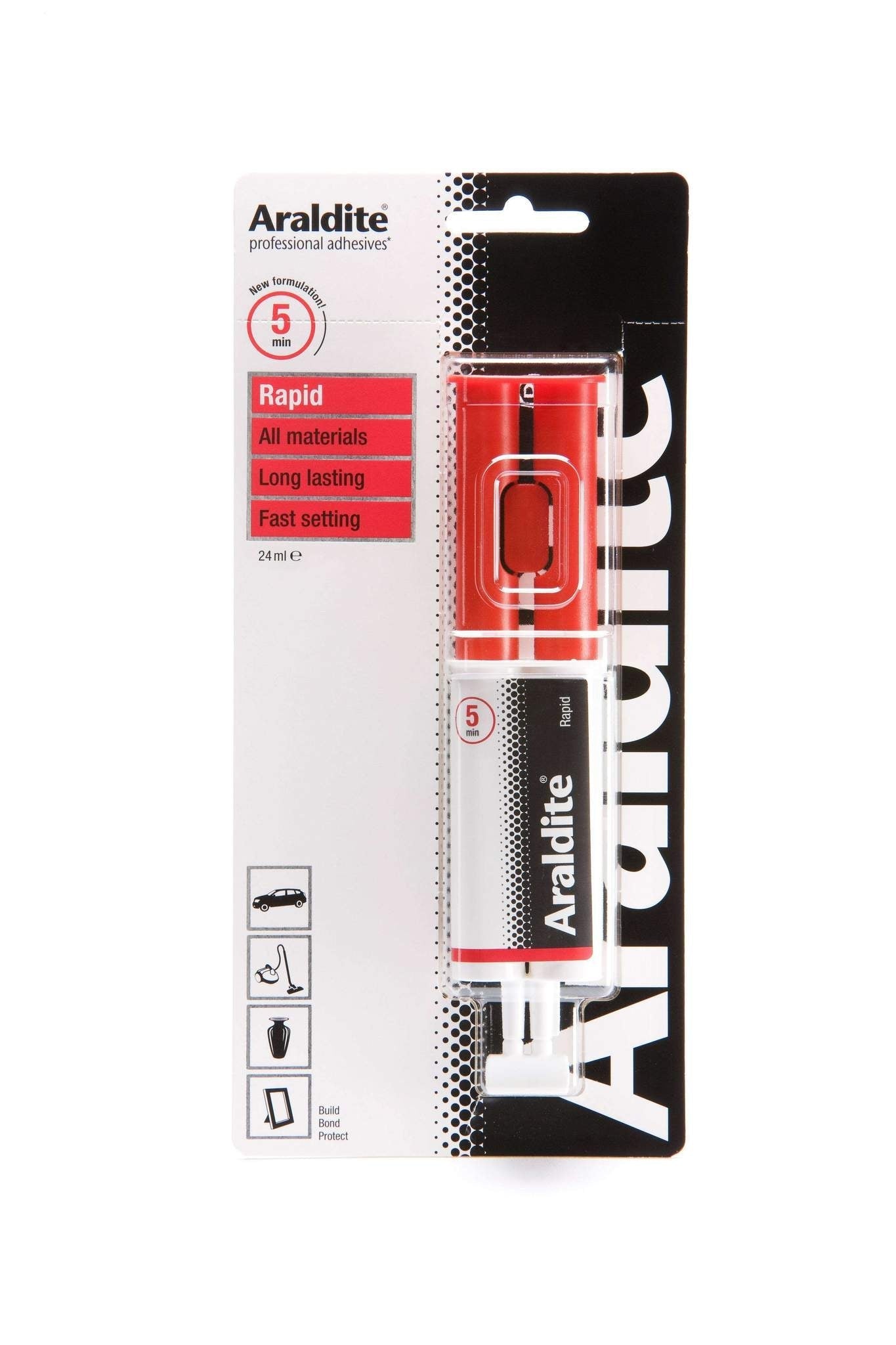 Araldite Rapid Syringe Epoxy Adhesive 24ml