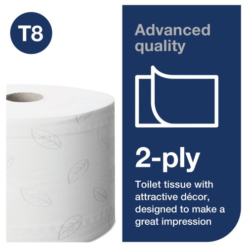 Tork SmartOne Toilet Roll 2-Ply White 1150 Sheets (Pack of 6) 472242