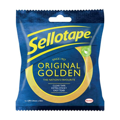 Sellotape Original Golden Tape 24mmx50m CDU (Pack of 24) 2928291