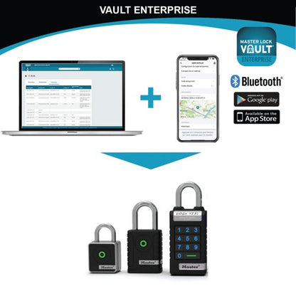 Master Lock Outdoor Bluetooth Padlock Black 4401EURLHEC