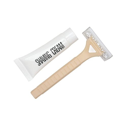 White Boxed Eco Cornstarch Shaving Kit (Pack of 250) I017