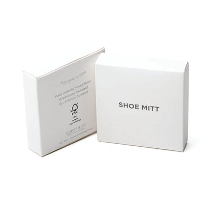 White Boxed Eco White Cotton Shoe Mitt 180x140mm (Pack of 250) I012