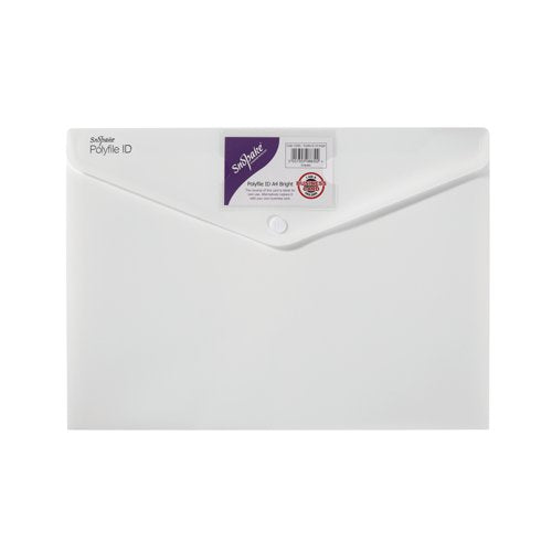Snopake Polyfile ID A4 Polypropylene Bright Assorted (Pack of 5) 12565