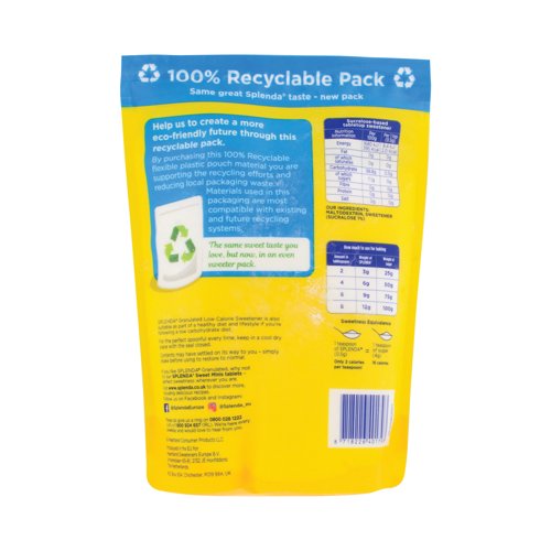 Splenda Granulated Sweetener New Pack 11/07/26 12/07/26 125g FOSPL013