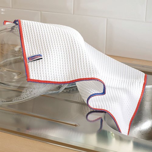 Spontex Long Lasting Kitchen Cloths White (Pack of 2) 19700241