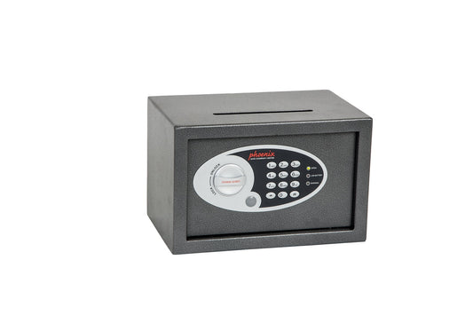 Phoenix Vela Deposit Home and Office Size 1 Safe Electronic Lock Graphite Grey SS0801ED