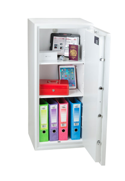 Phoenix Fortress Size 5 S2 Security Safe Key Lock White SS1185K