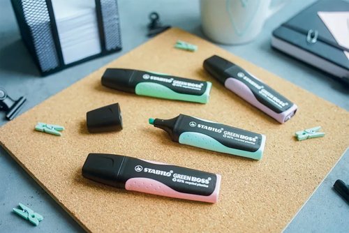 Stabilo Green Boss Highlighter Assorted Pastel (Pack of 4) 1523155