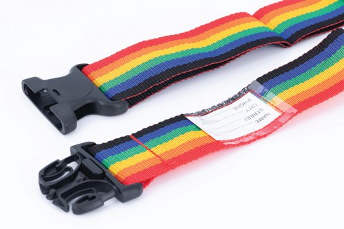 Status Luggage Strap Without Lock Multicolour Blister +CDU SLUGSTRAPMC1