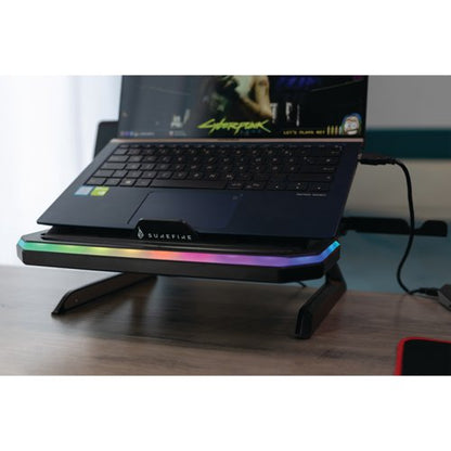 SureFire Portus x1 Gaming Laptop Stand with RGB Adjustable 48842