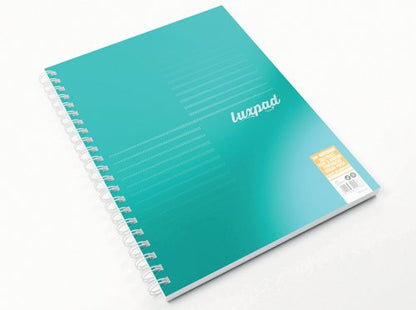 Silvine Luxpad Professional Wirebound Notebook Ruled with Margin 200 Pages A4+ (Pack of 3) LUXA4MT