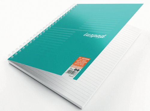Silvine Luxpad Professional Wirebound Notebook Ruled with Margin 200 Pages A4+ (Pack of 3) LUXA4MT