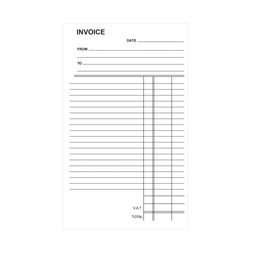 Silvine Carbonless Duplicate Invoice Book 210x127mm (6 Pack) 711-T