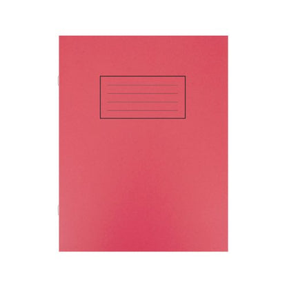 Silvine Exercise Book Ruled 229x178mm Red (Pack of 10) EX101