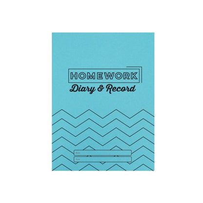 Silvine Homework Diary Record A5 Blue (Pack of 20) EX204