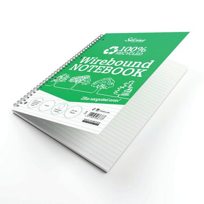 Silvine Everyday Recycled Wirebound Notebook A4 (Pack of 12) TWRE80
