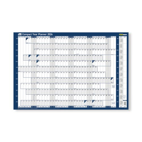 Sasco Year Planner Compact Landscape Unmounted 2026 2410267