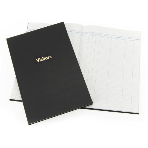 Exacompta Guildhall Company Visitors Book 160 Pages Black 1809