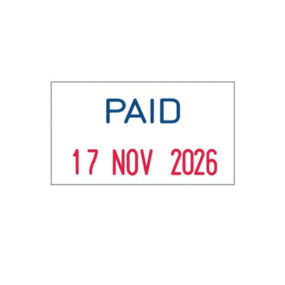 Trodat Printy 4850L2 Mini Dater Stamp Paid + 3.8mm Date 76373