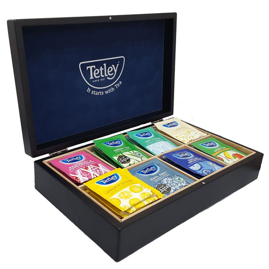 Tetley Tea Display Box Inc 80 mixed Enveloped Tea