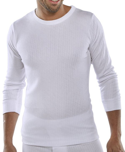Beeswift Thermal Vest Longsleeved White {All Sizes} - UK BUSINESS SUPPLIES