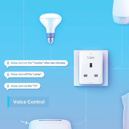 TP-Link Tapo P100 Mini Smart Wi-Fi Plug White (Pack of 4) Tapo P100-4-pack