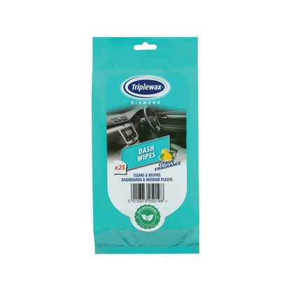 Triplewax Dash Wipes Citrus Pack of 25 TDW125