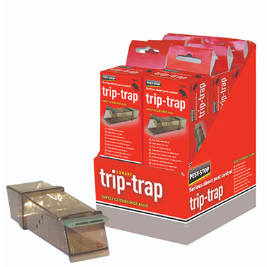 Pest-Stop Systems Trip Trap Humane Live Catch Mouse Traps PRCPSTTB
