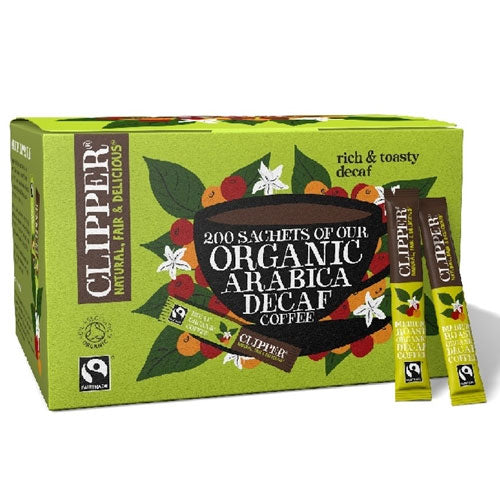 Clipper Organic & Fairtrade Instant Coffee 200 Sticks Decaf