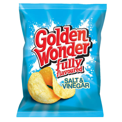 Golden Wonder Crisps Salt and Vinegar Pack 32's