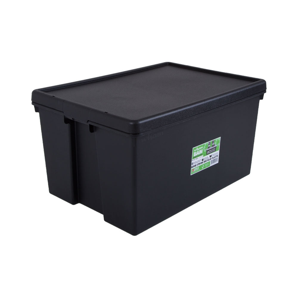 Wham Bam Black Recycled Storage Box 96 Litre