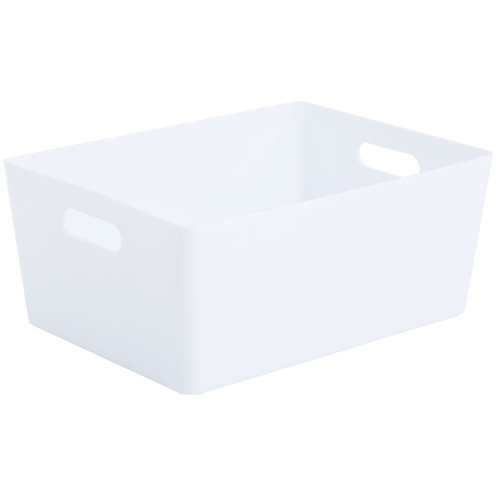 Wham White Rectangular Studio Basket 5.02 11.5 Litre - UK BUSINESS SUPPLIES