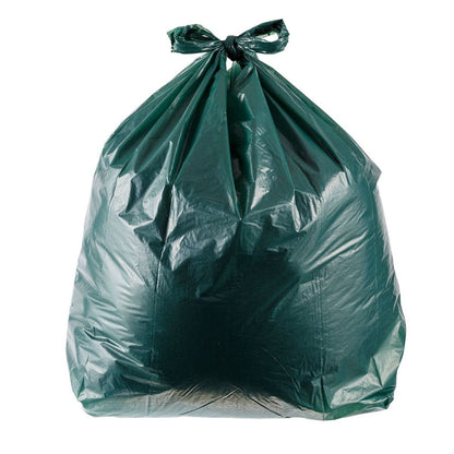 Heavy Duty Green Garden Sacks 10 Pack Handles 50L Capacity