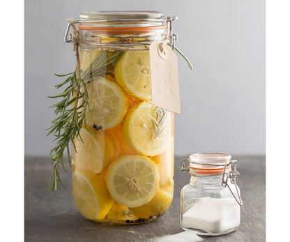 Kilner LARGE Branded 3 Litre Square Glass Clip Top Preservation Storage Jar (0025.494)
