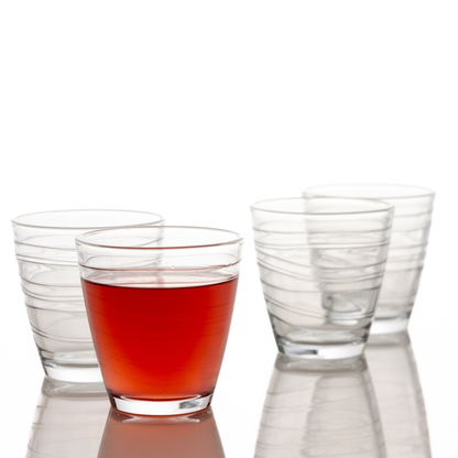Ravenhead Essentials Set of 4 x 30cl/10oz, Swirl Mixer Glasses Gift Boxed